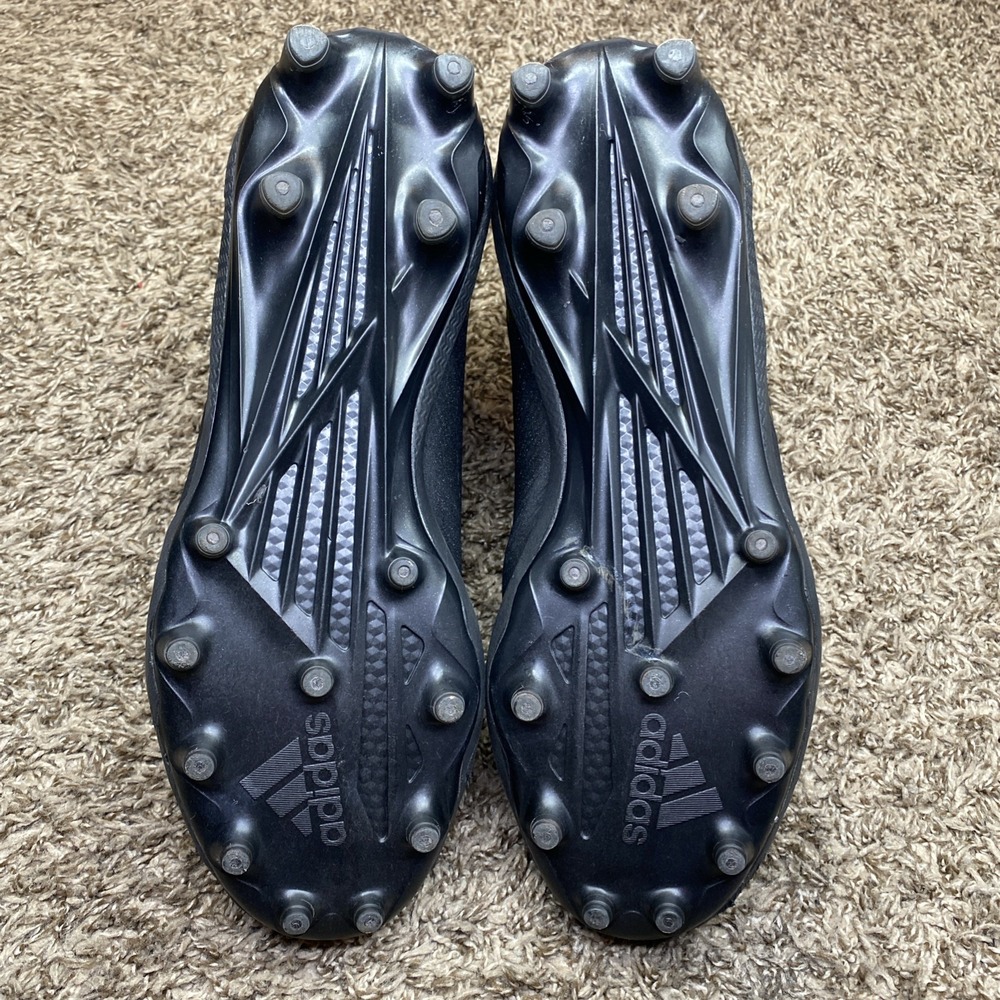 Adidas Nasty Freak Football Cleats Mens 12.5 Black Gold GZ4628 High Top Zipper - Picture 6 of 7
